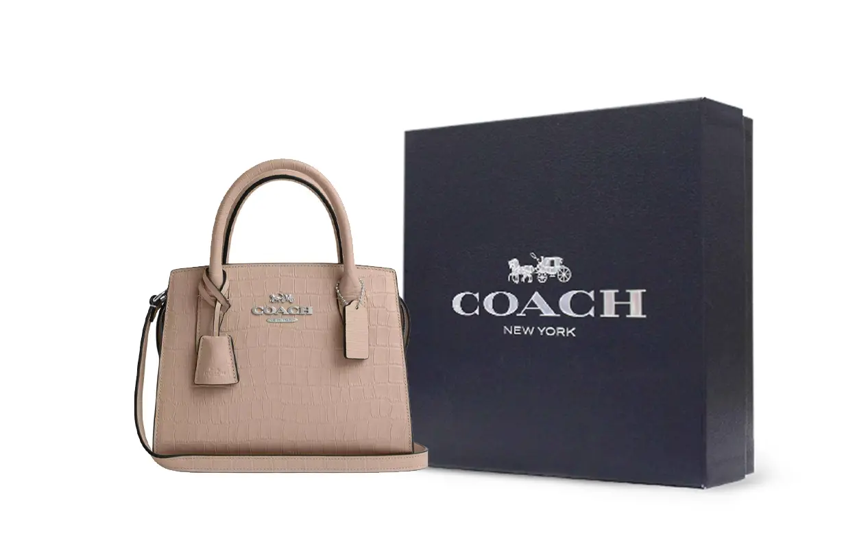 

COACH Крокодиловая кожаная сумка через плечо с тиснением