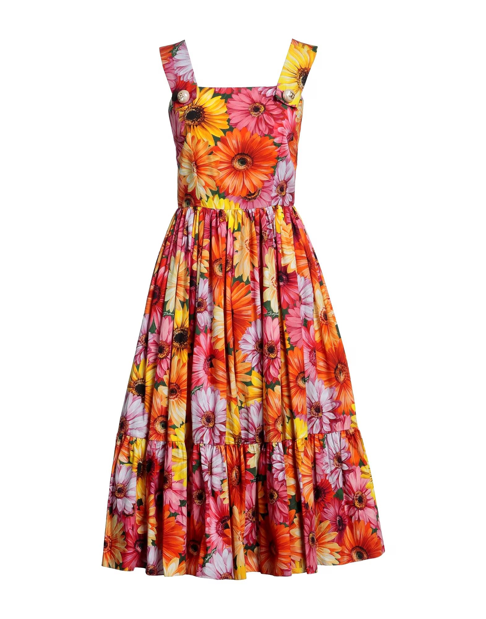 

Платье миди Dolce&Gabbana, оранжевый