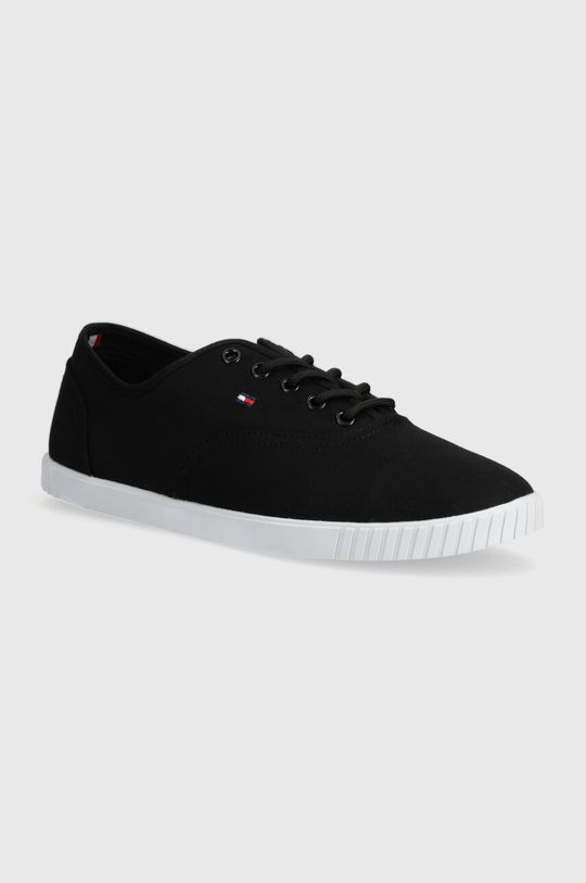 

Кроссовки CANVAS LACE UP SNEAKER Tommy Hilfiger, черный