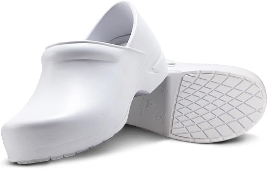 

Медицинские сабо Anywear Guardian Angel с удобной посадкой - противоскользящая рабочая обувь - легкие медицинские туфли - водостойкие сабо для женщин и мужчин, белый