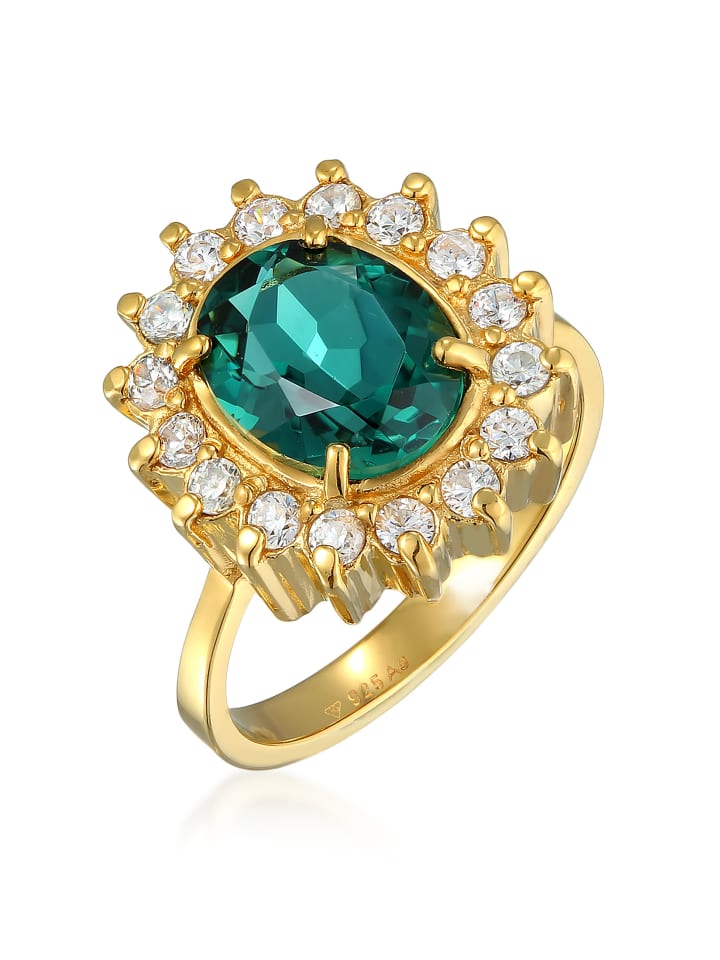 

Elli Кольцо из серебра 925 пробы с золотым покрытием