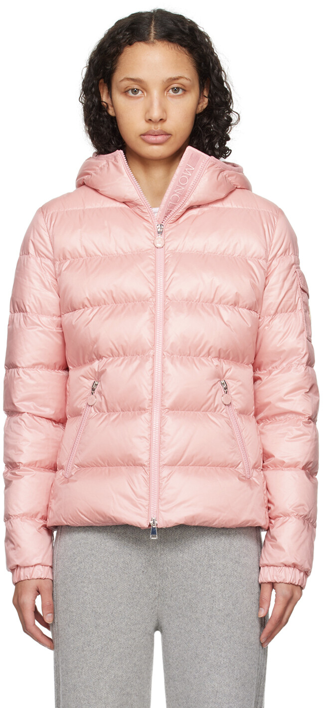 

Розовый пуховик Gles Moncler, цвет Pink