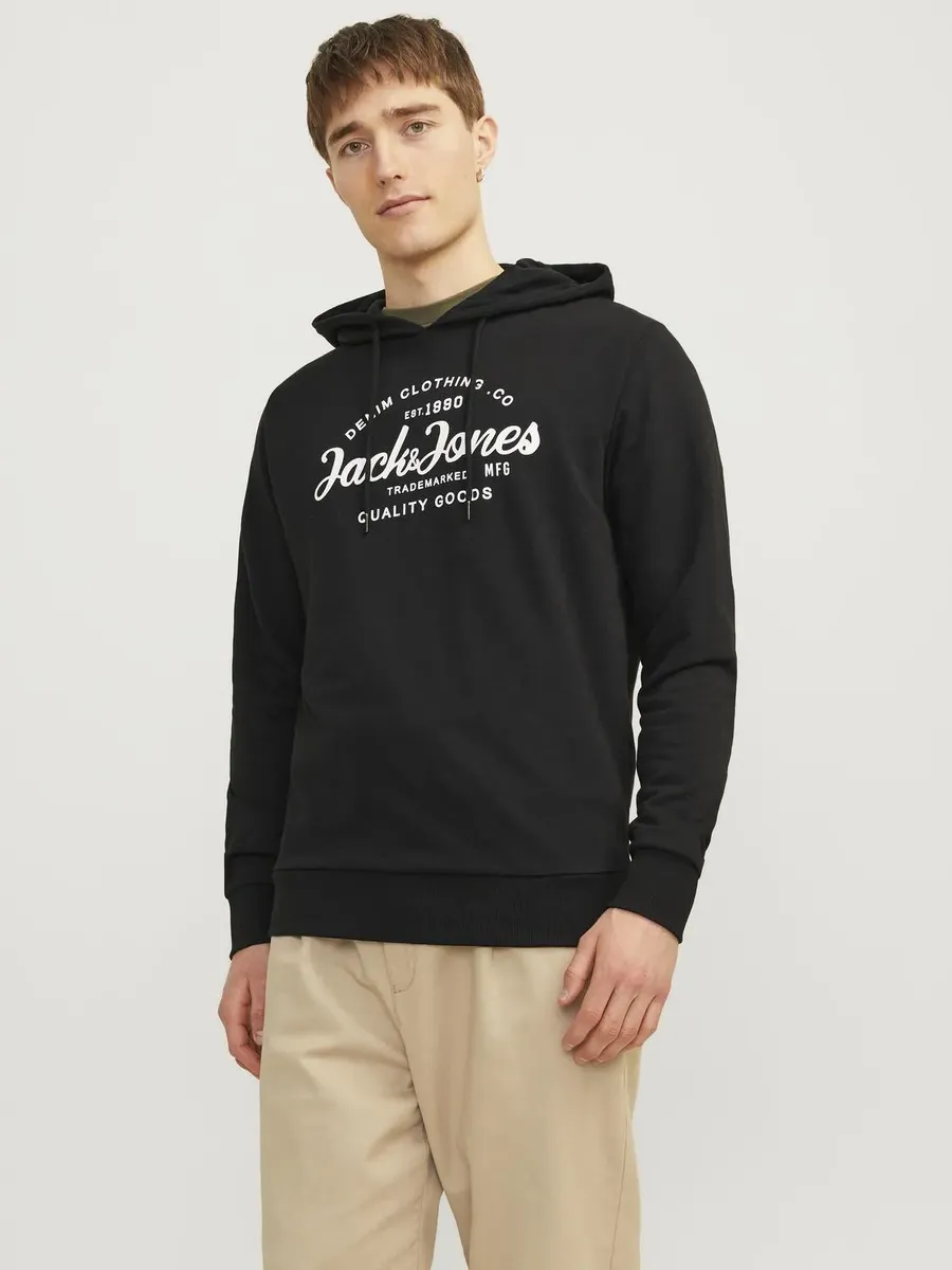 

Толстовка Jack & Jones "JJFOREST SWEAT HOOD", черный