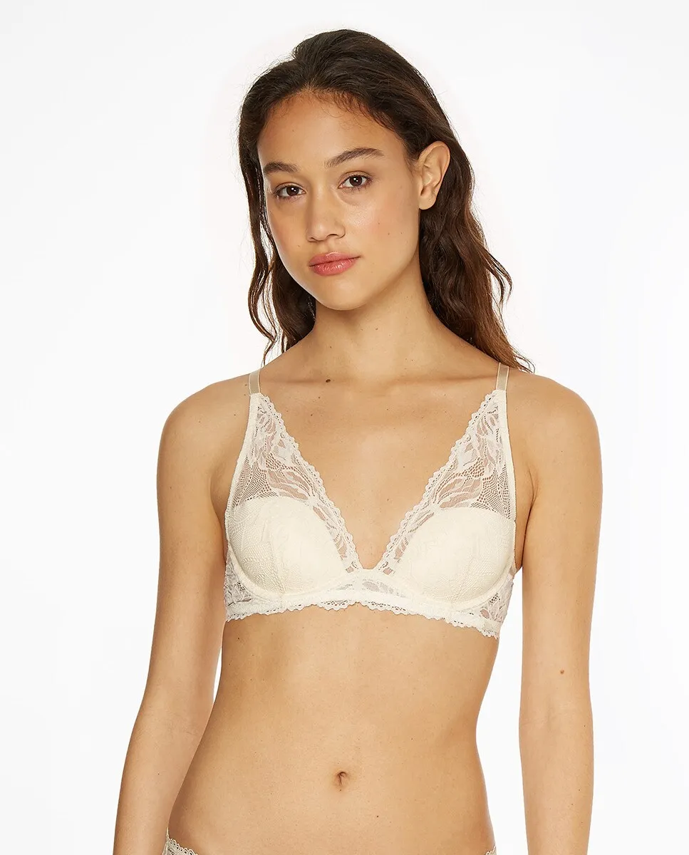 

Бюстгальтер на косточках с низким вырезом - Sed Comfort Lotus Calvin Klein, цвет Natural