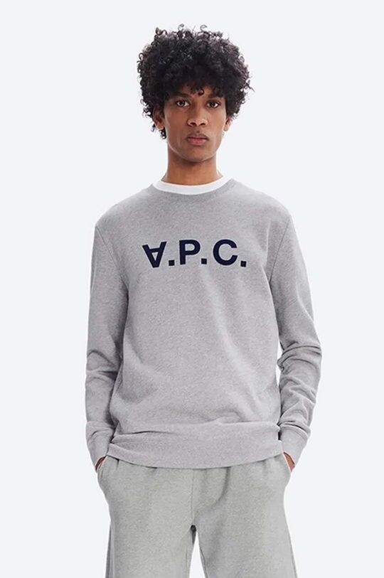 

Толстовка Sweat Vpc из хлопка A.P.C., серый