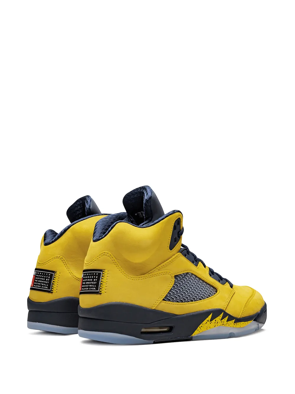 Кроссовки Air  5 Retro SE Michigan Jordan, желтый — фото 3