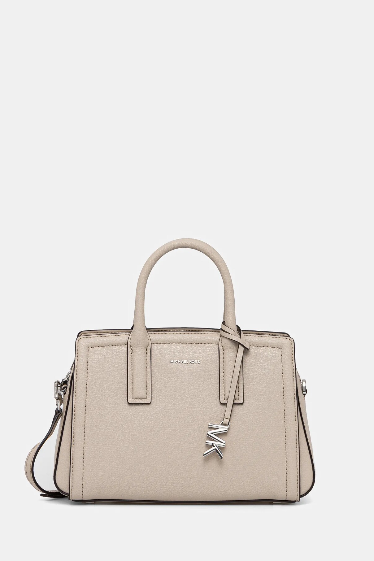 

Кожаная сумка Michael Michael Kors, бежевый