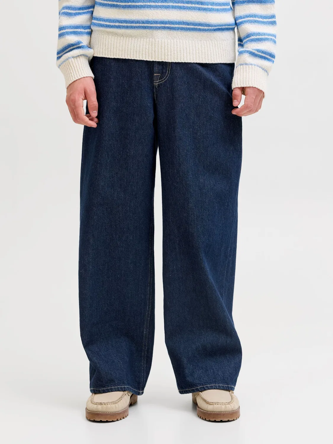 Джинсы свободного кроя, синие, JACK & JONES Junior, blue denim — фото 3