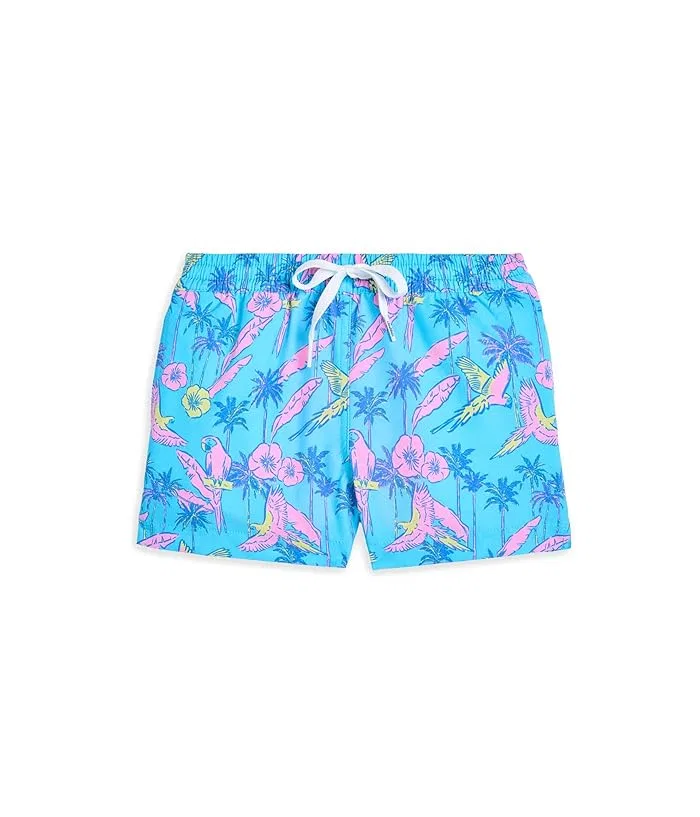 Плавки The Flock Parties Lined Swim Trunk Chubbies Kids, Turquoise/Aqua/Pattern Based