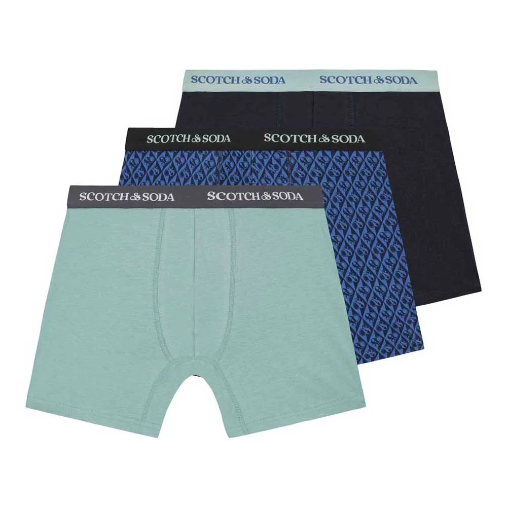 

Трусы-боксеры Scotch & Soda SSFA24M152028 3 units, разноцветный