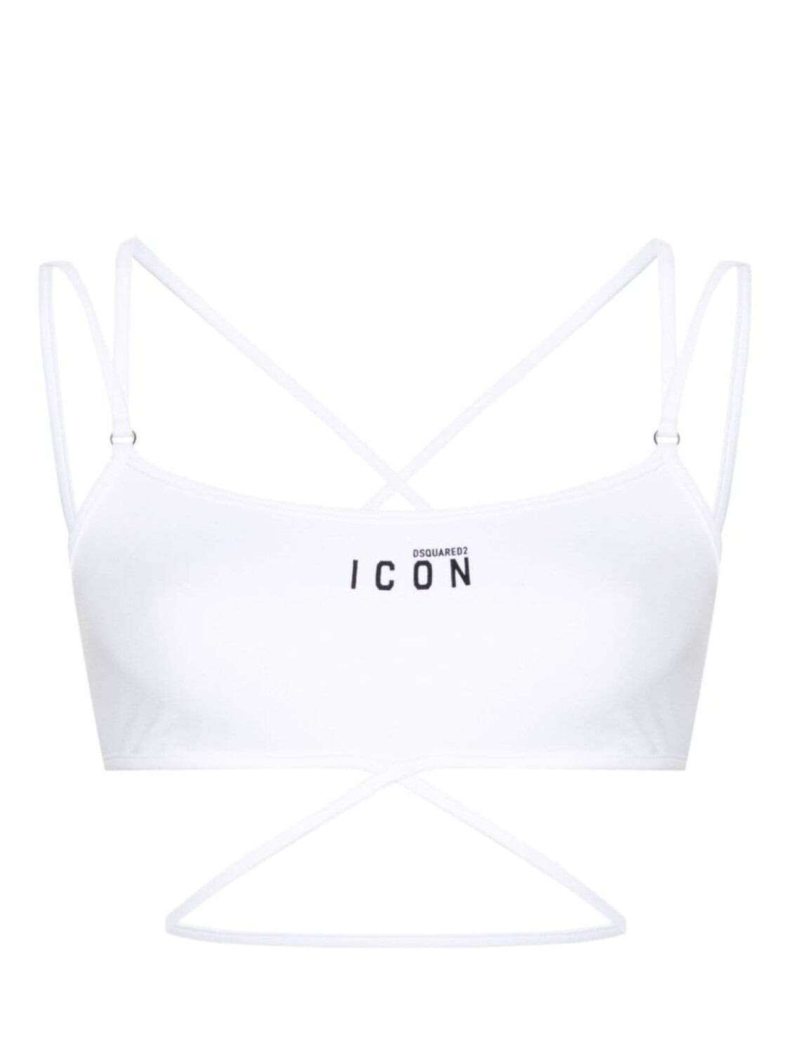 

Dsquared2 спортивный бюстгальтер-бандо Icon, белый