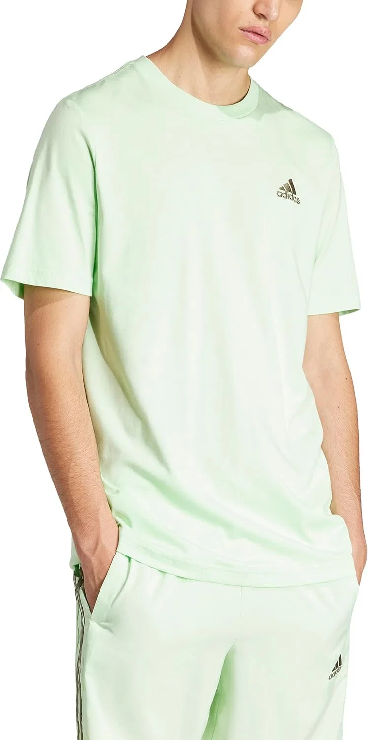 Футболка с вышитым логотипом adidas, Semi Green Spark