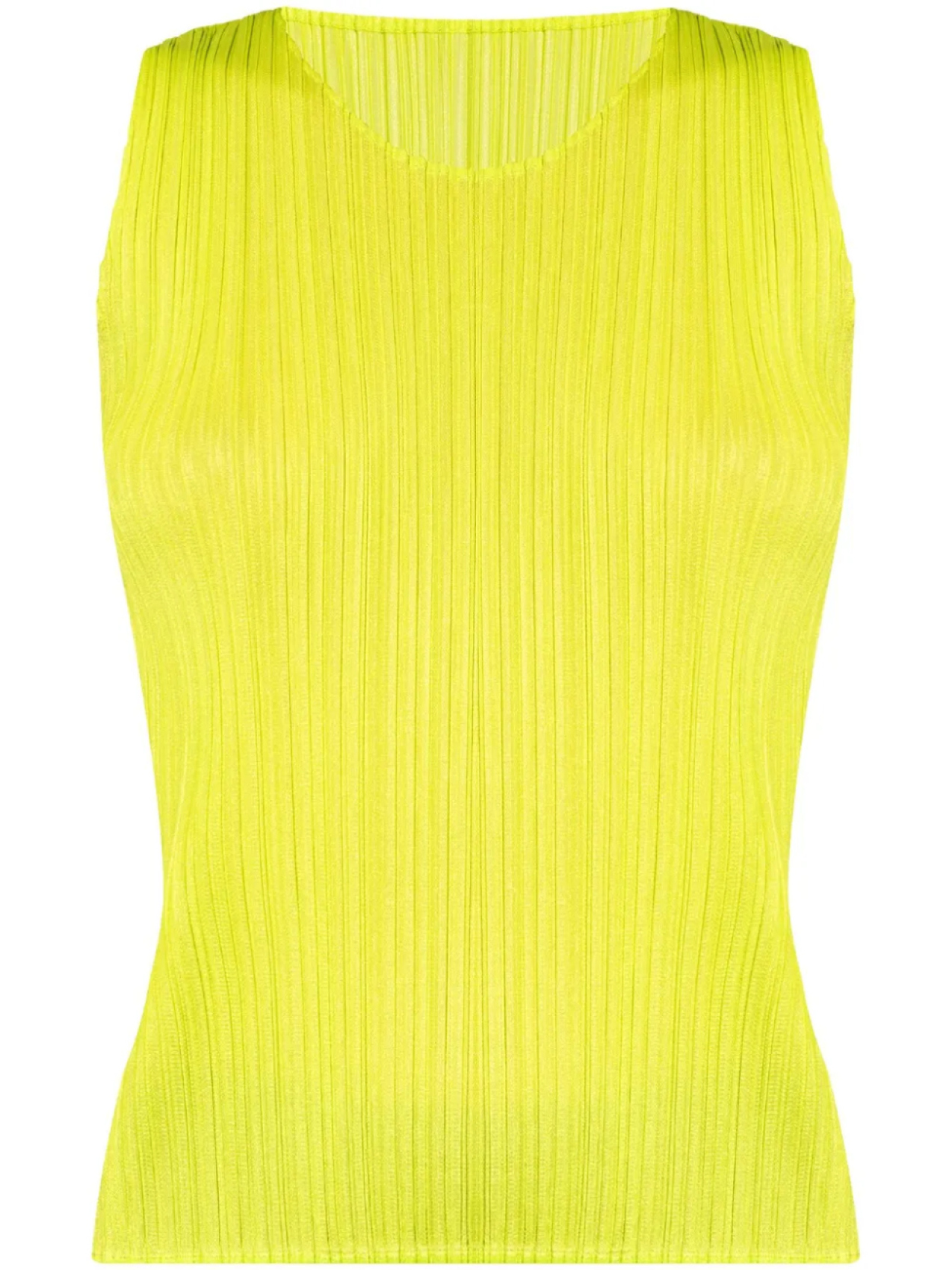 

Pleats Please Issey Miyake плиссированная майка, желтый