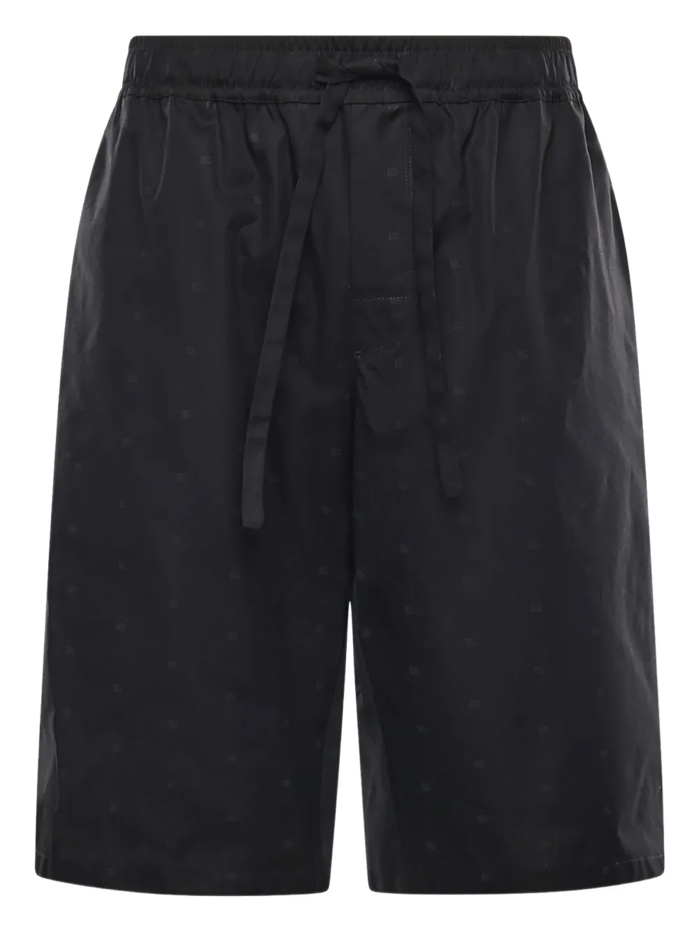 

Шорты с узором и завязками Dolce & Gabbana, черный