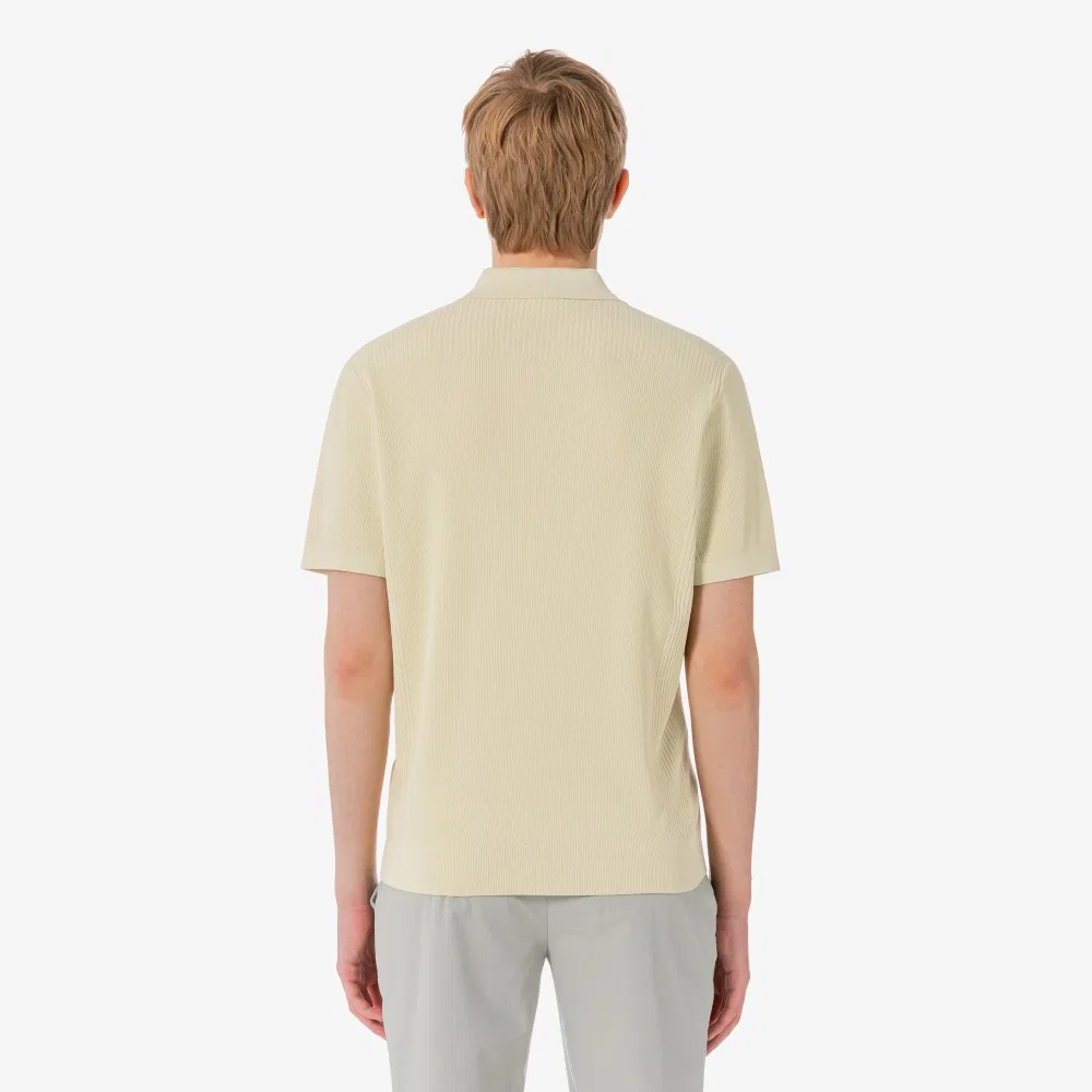 Мужской свитер с текстурой для гольфа бежевый от Lacoste — фото 3