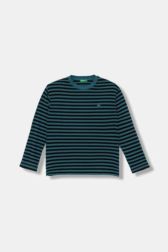 

Детская хлопковая водолазка United Colors Of Benetton, бирюзовый