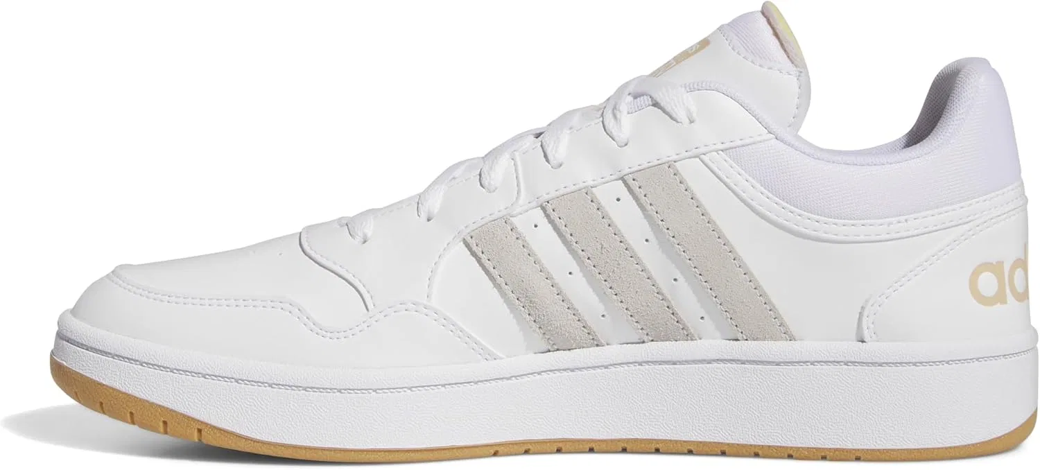 Мужские кроссовки Adidas Hoops 3.0 Low Classic Vintage, Cloud White Cloud White Magic Beige — фото 4