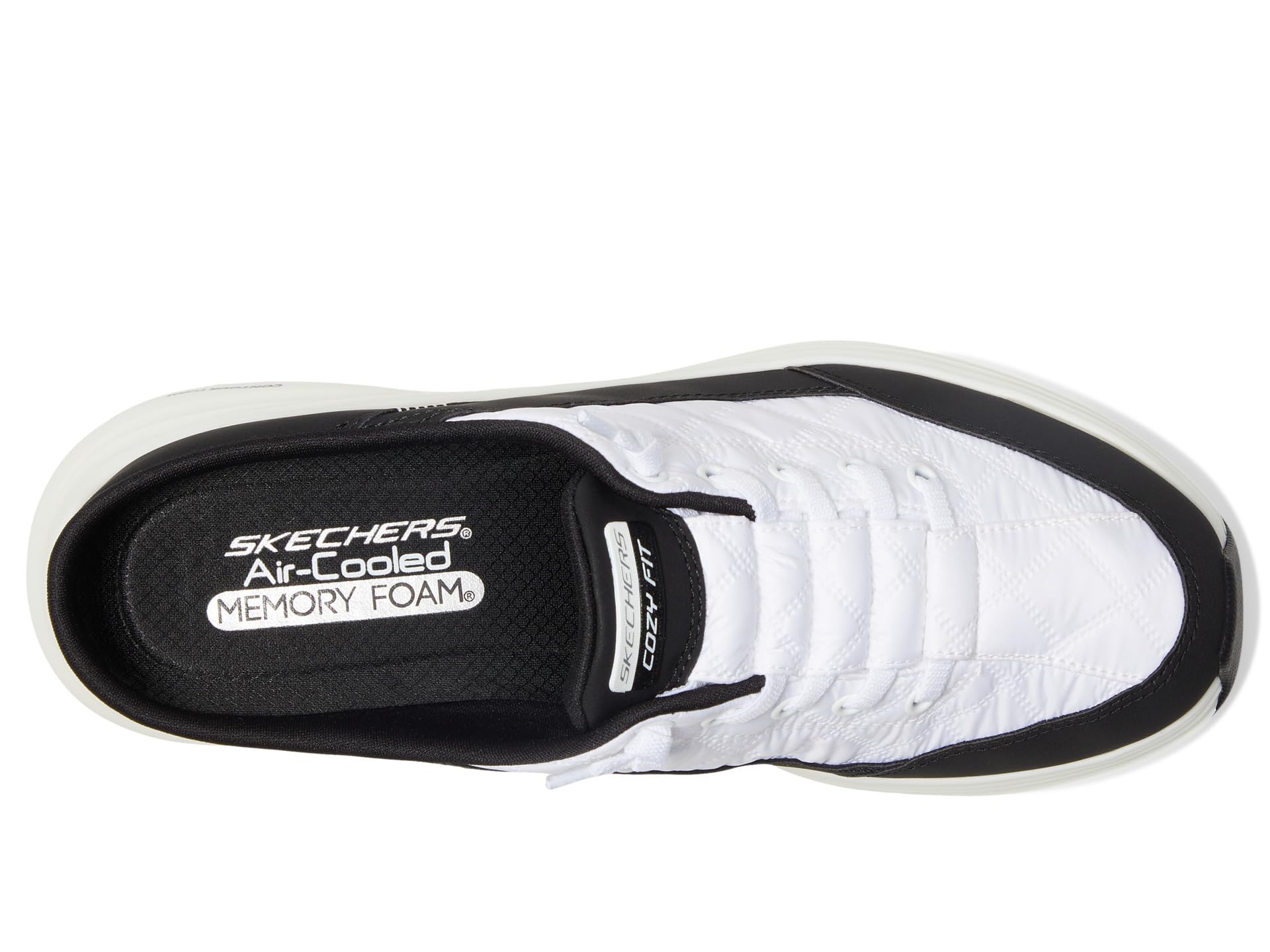 Кроссовки SKECHERS Contour Foam - Cozy Fit, цвет White/Black — фото 2