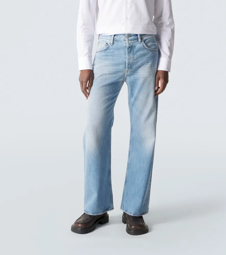 Прямые джинсы 2021 года Acne Studios, синий — фото 3