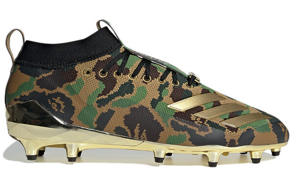 Кроссовки a bathing ape x adizero cleat 'green camo' Adidas, мультиколор — фото 2