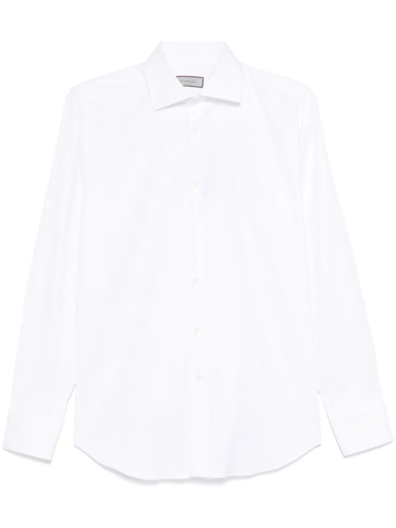 

Canali рубашка со срезанным воротником, белый