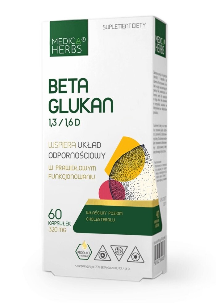 

Биологически активная добавка Бета-глюкан 1,3/1,6 D Medica Herbs ИММУНИТЕТ