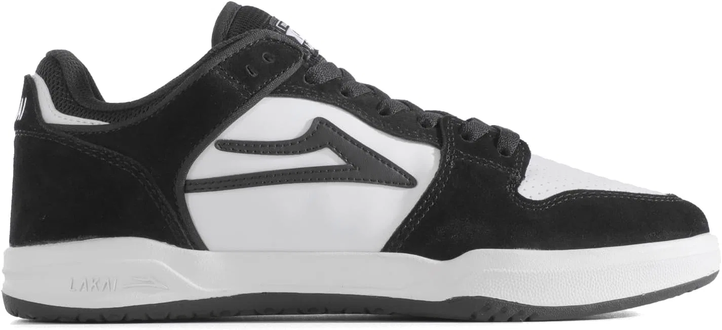 Мужские скейтбордистские кроссовки Lakai Cardiff - дышащие повседневные кроссовки, Black White