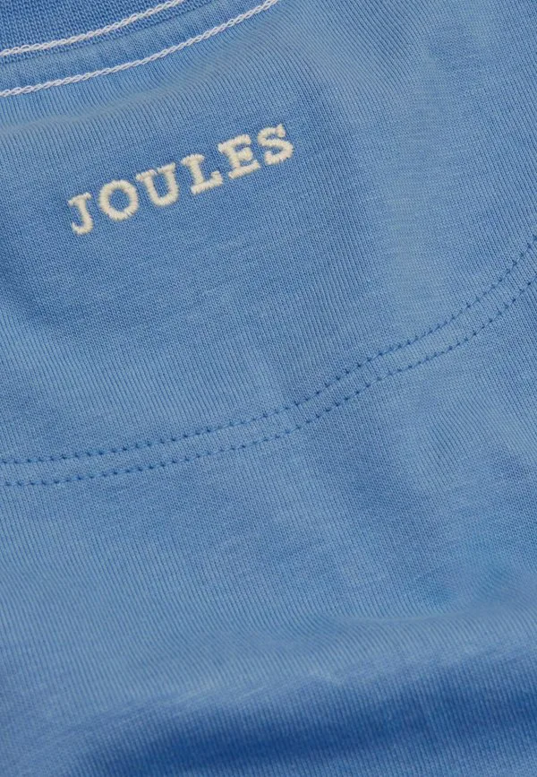Футболка стандартного кроя с однотонным принтом let's go Joules, Blue — фото 3