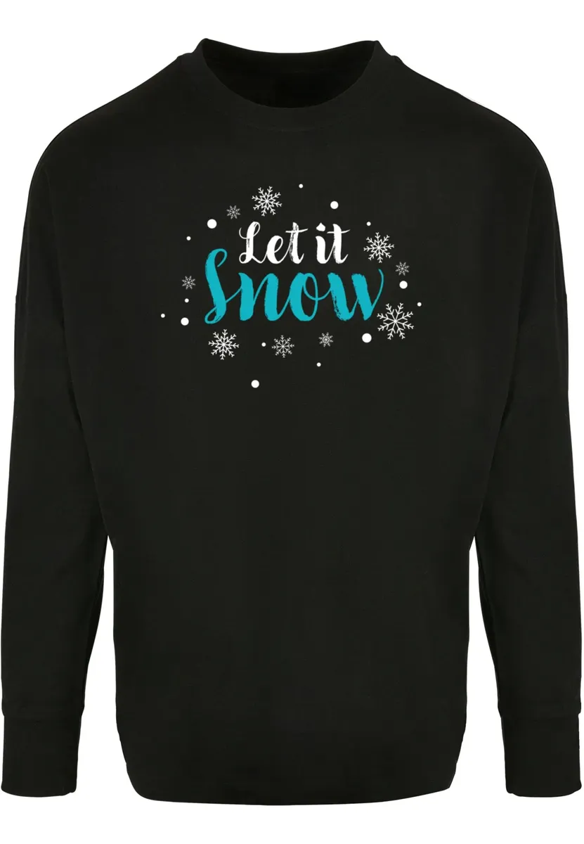 

Merchcode с длинным рукавом " Merchcode Мужская футболка Let it Snow с длинными рукавами и объемным вырезом на рукавах", черный