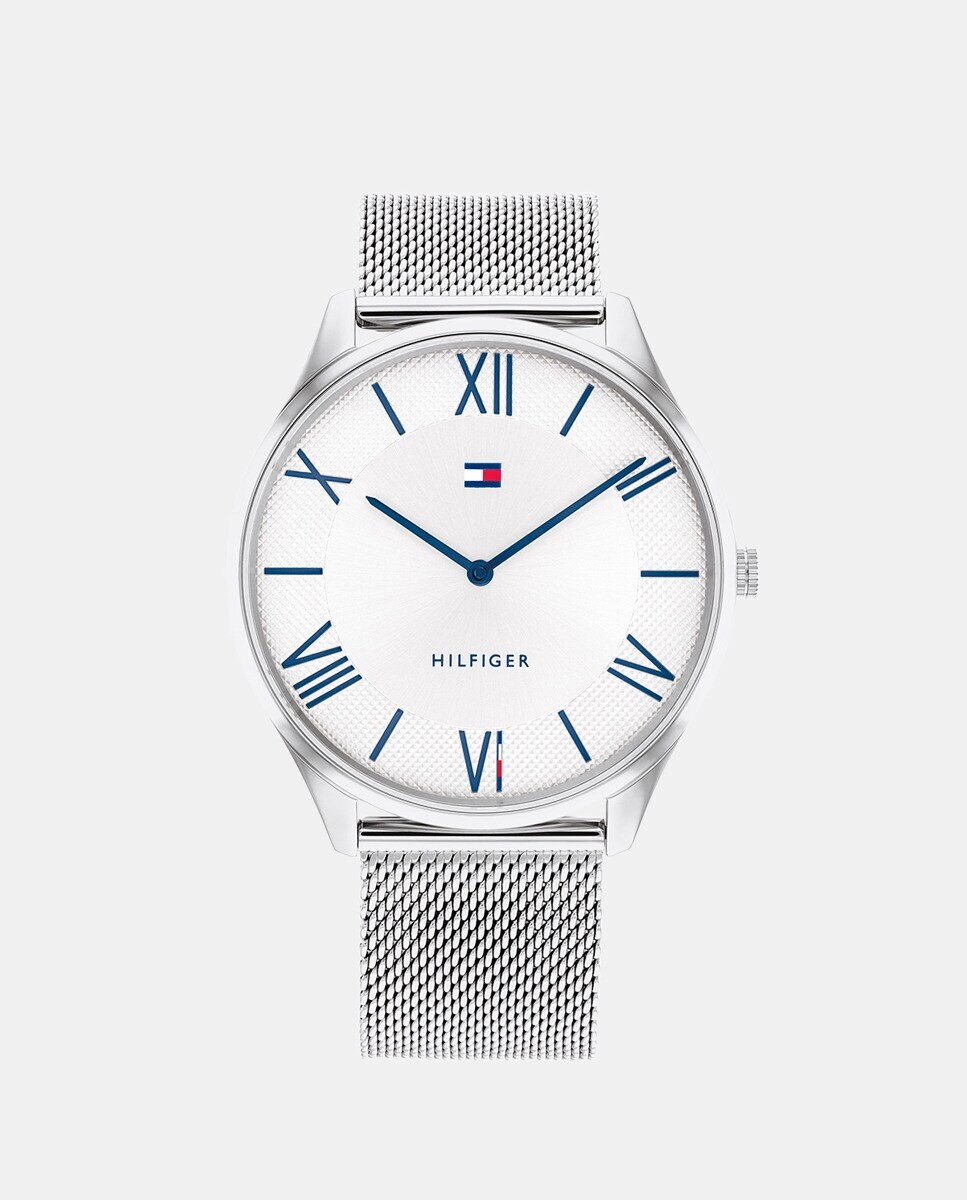 

Мужские часы Becker 1710512 со стальной сеткой Tommy Hilfiger, серебро