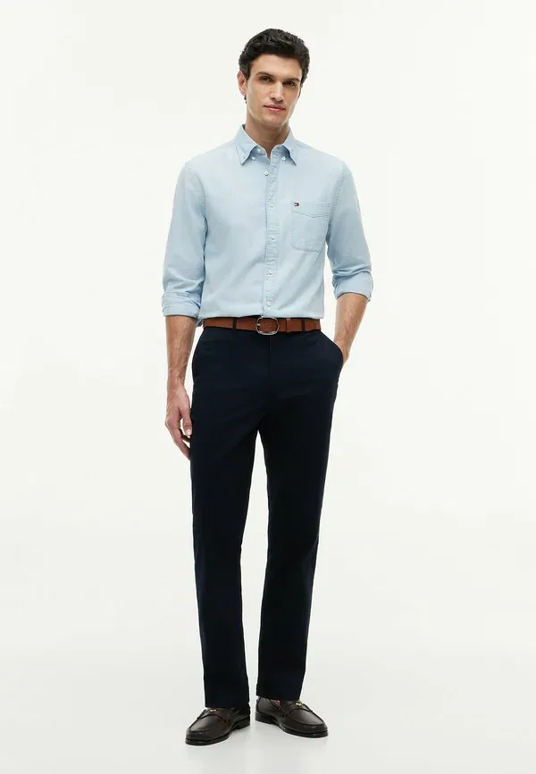 Брюки из твила Dover essential twill trousers Tommy Hilfiger, темно-синий — фото 2