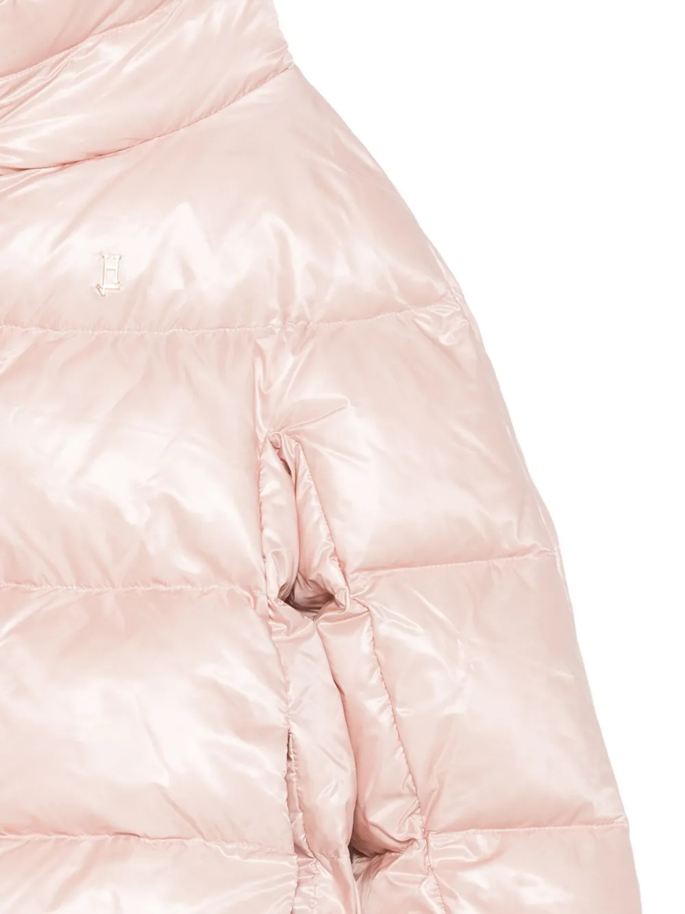 Стеганая куртка с высоким воротом Herno Kids, розовый — фото 3
