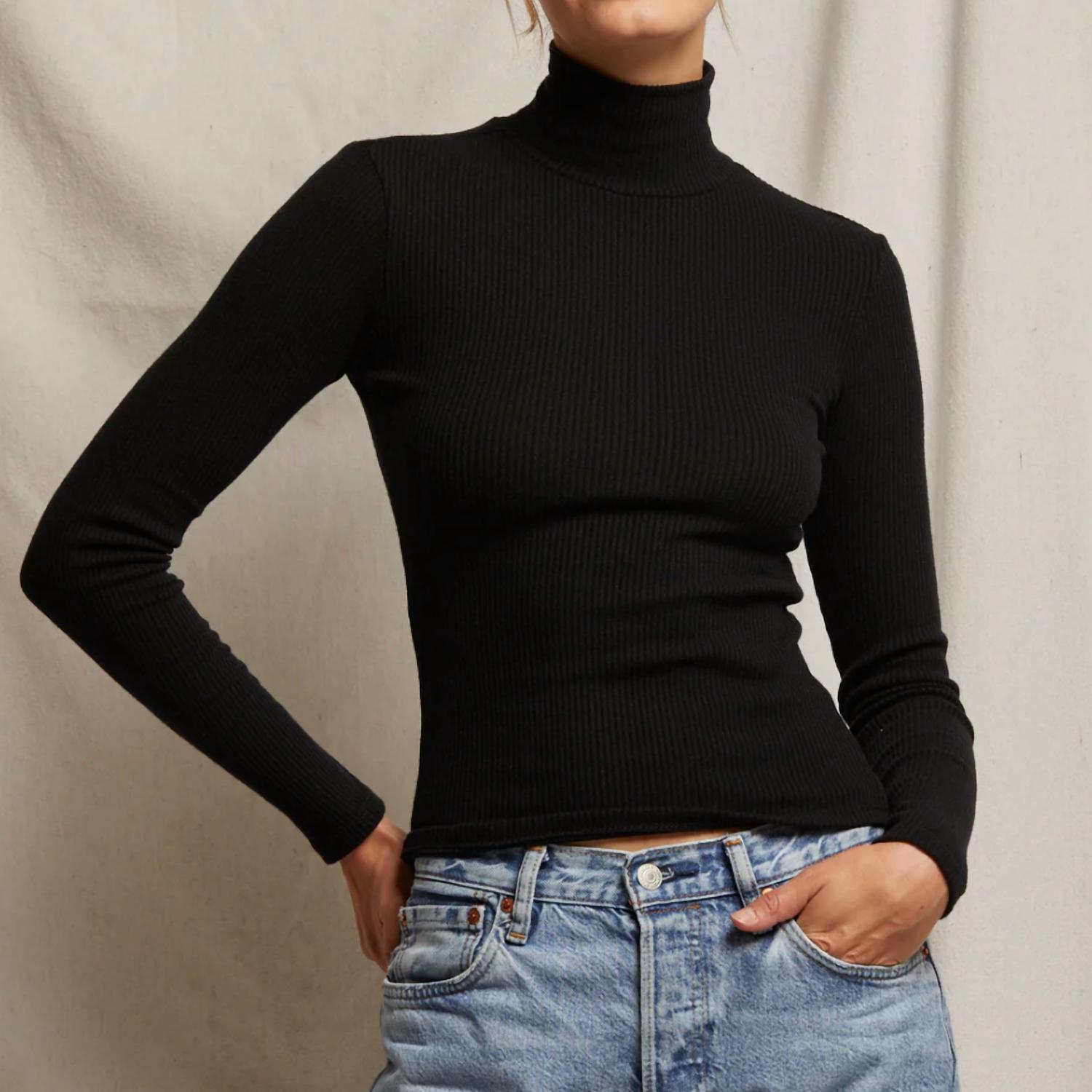 

Водолазка Noelle Rib True Black PERFECTWHITETEE
