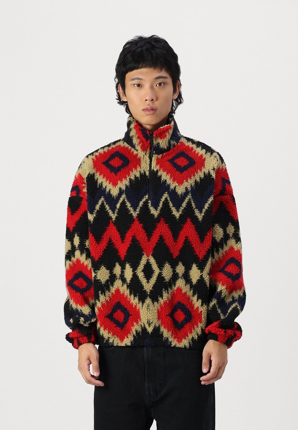 

Флисовый джемпер JORIKAT HALF ZIP UNISEX Jack & Jones, черный