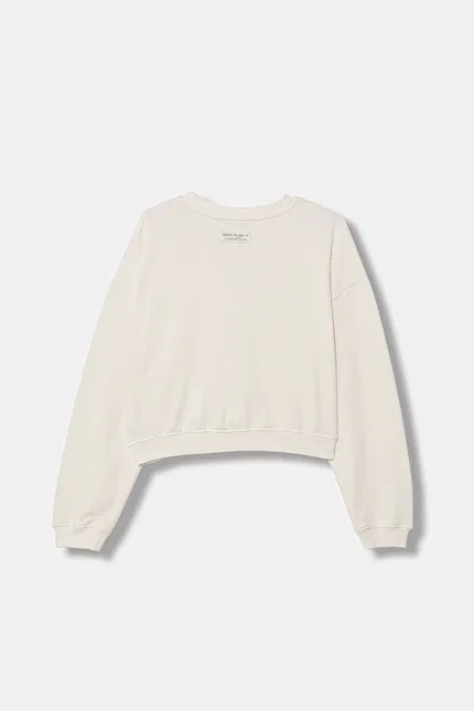 Худи детское из мягкого хлопка United Colors of Benetton, бежевый — фото 2