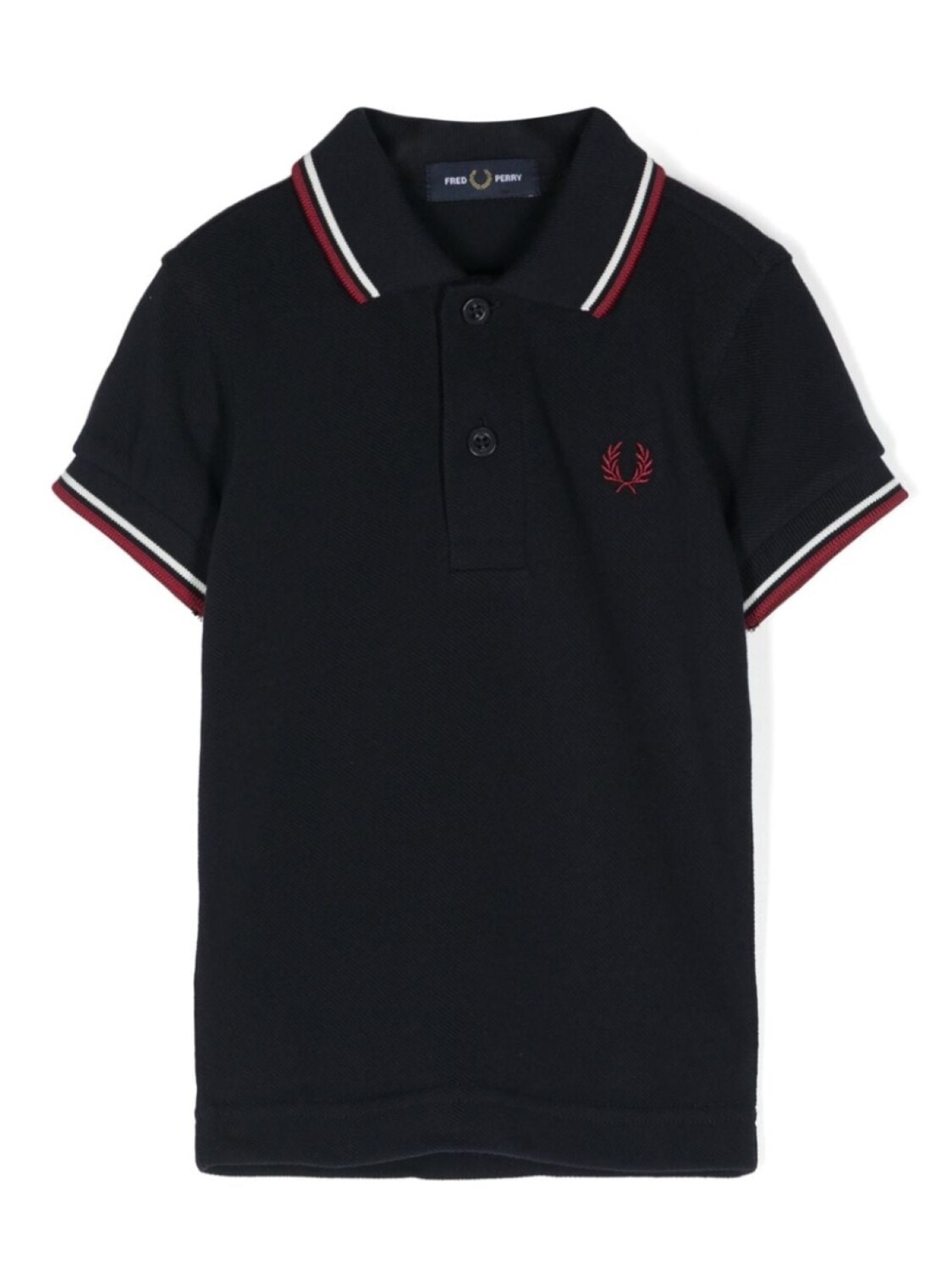 

Fred Perry Kids рубашка поло с вышитым логотипом, синий