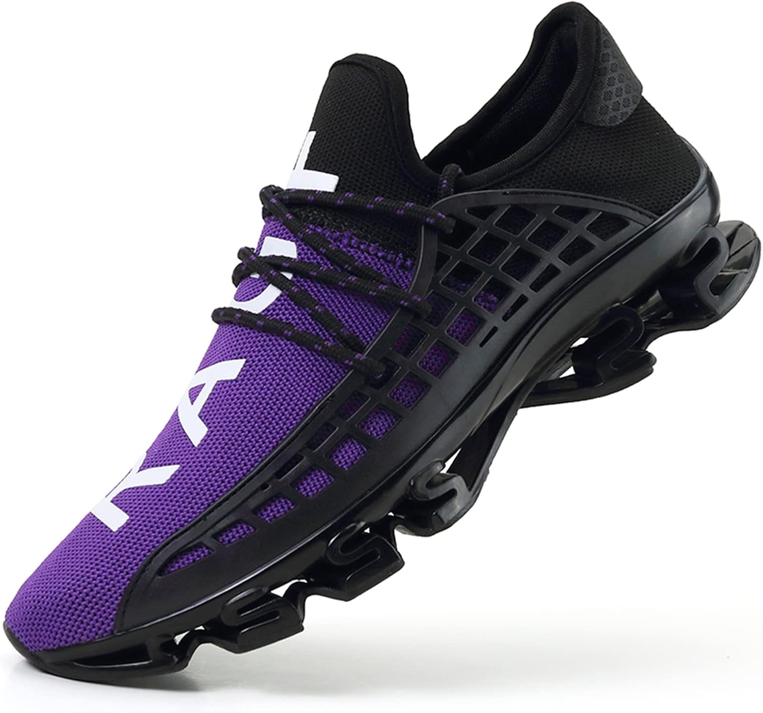 

Мужские кроссовки DUORO без шнурков для бега по дорогам, дышащие, легкие, удобные, для ходьбы, спорта, тренажерного зала и тенниса, фиолетовый