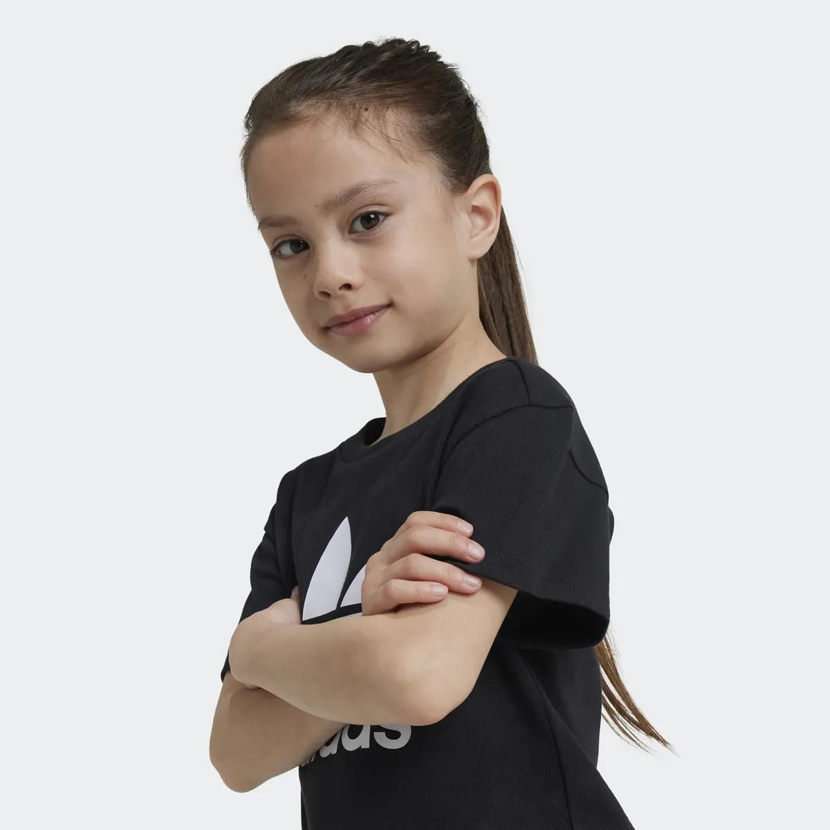 Футболка Adidas Originals "TREFOIL TEE", черный — фото 4