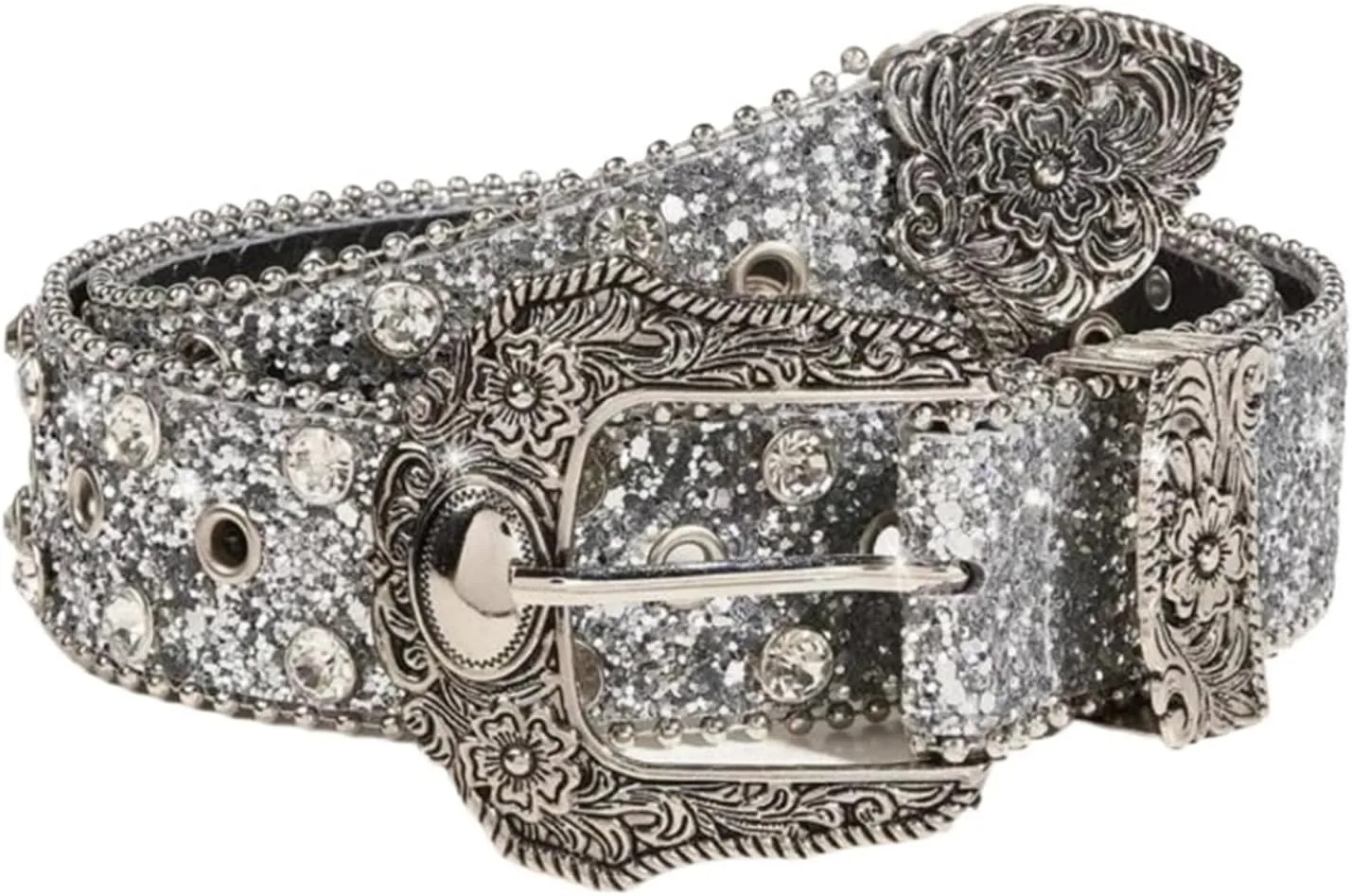 

Женские джинсы Diamond с широким поясом и пайетками