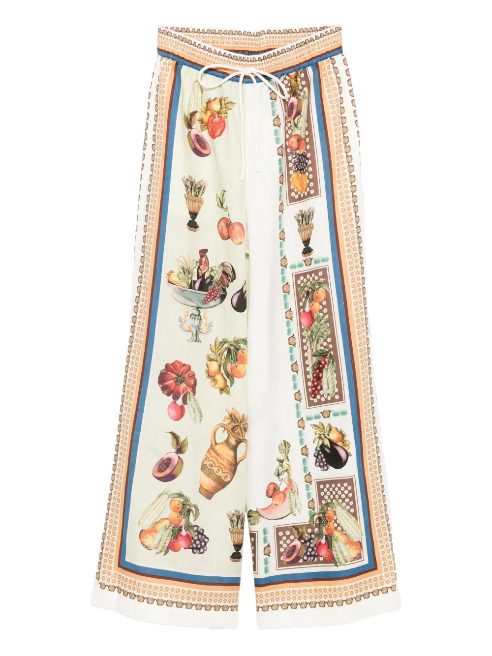 

Брюки с кулиской и графичным принтом ALEMAIS, нейтральный