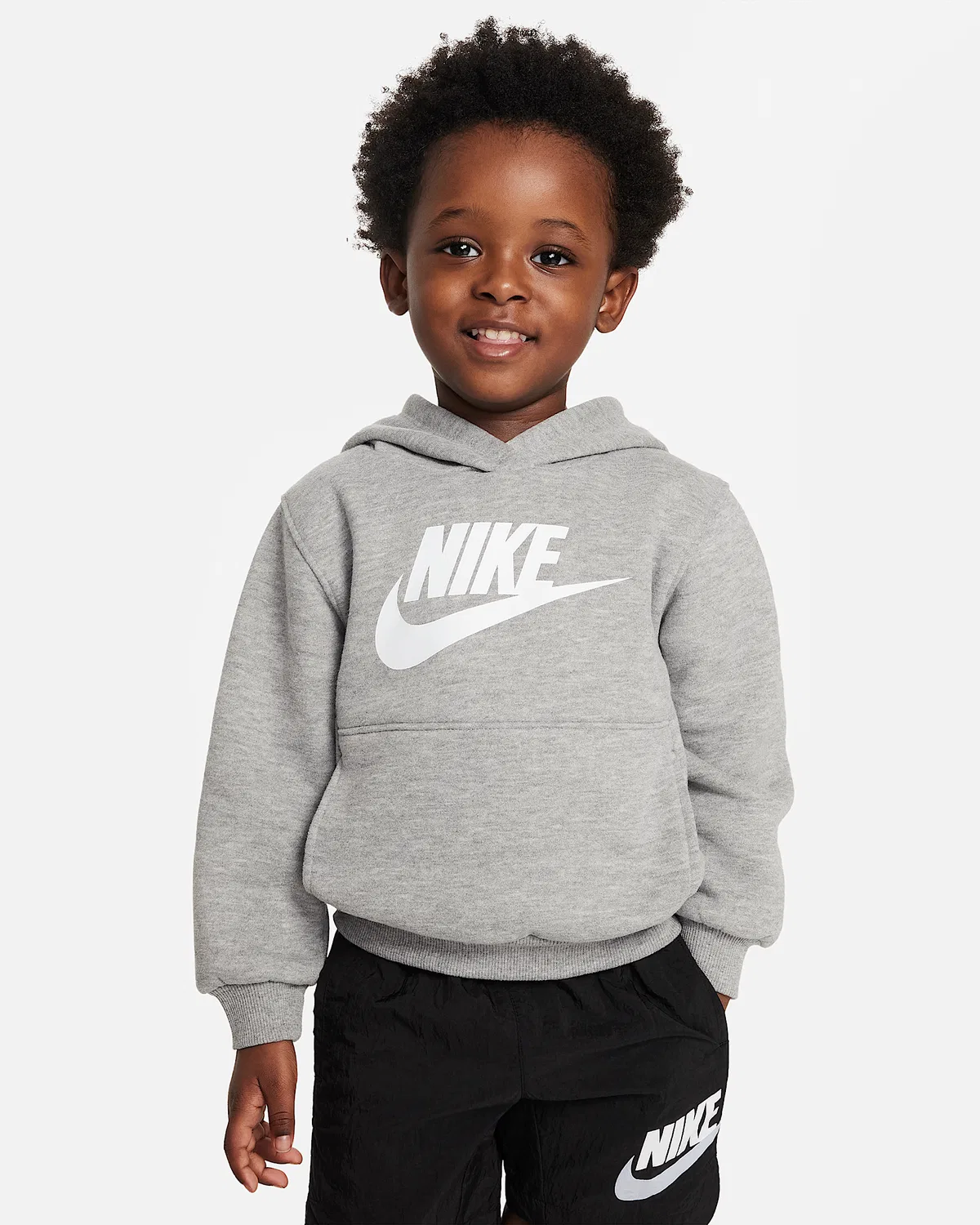 Детская толстовка Nike Sportswear Club Fleece Pullover, Dark Grey Heather
