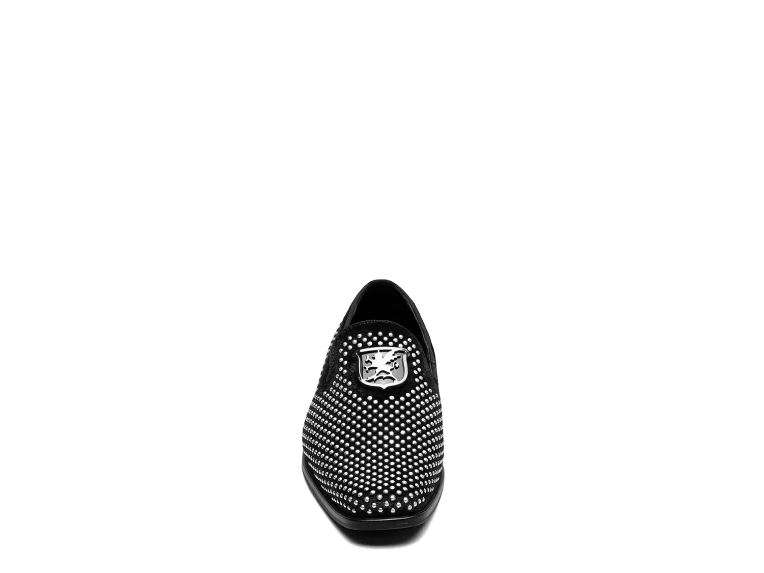 Туфли Stacy Adams Swagger Slip-On — детские, черный/серебристый металлик — фото 2
