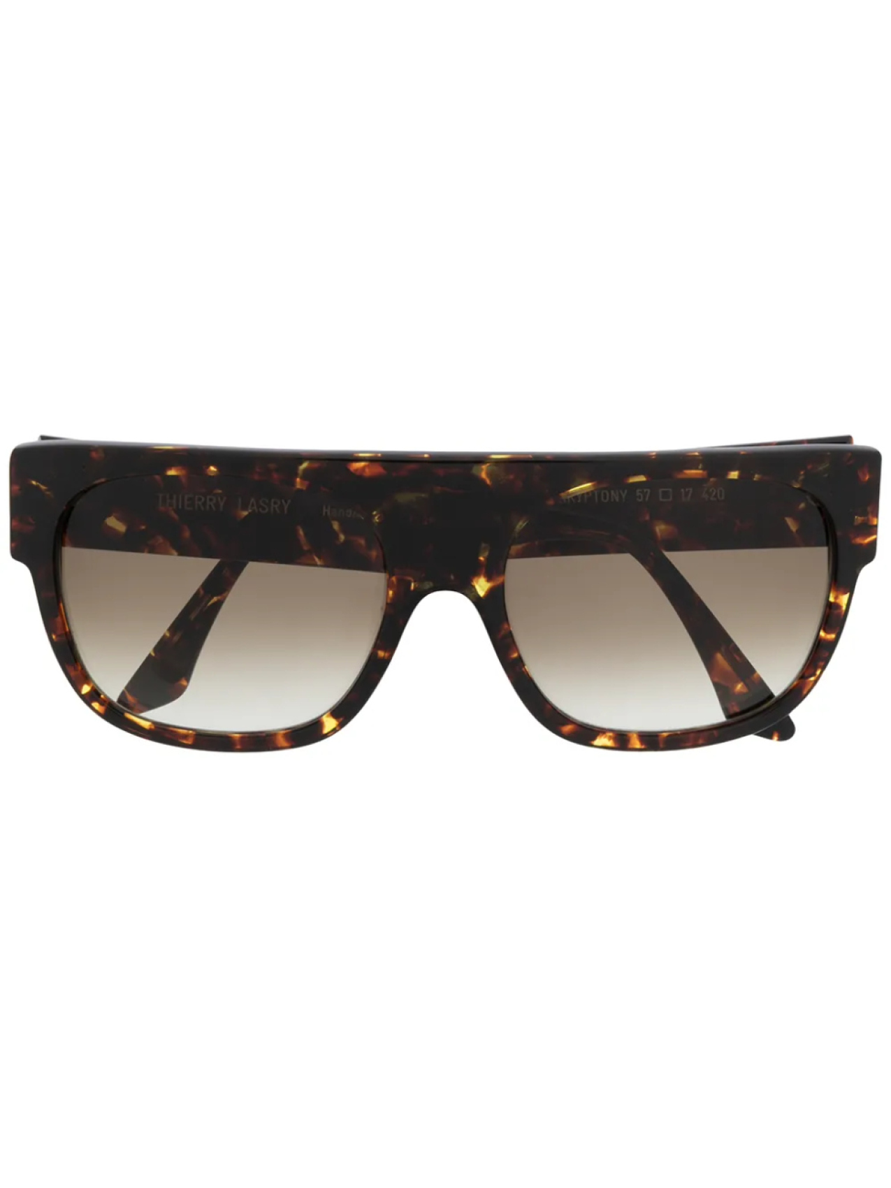 

Thierry Lasry солнцезащитные очки Kryptony в квадратной оправе, коричневый