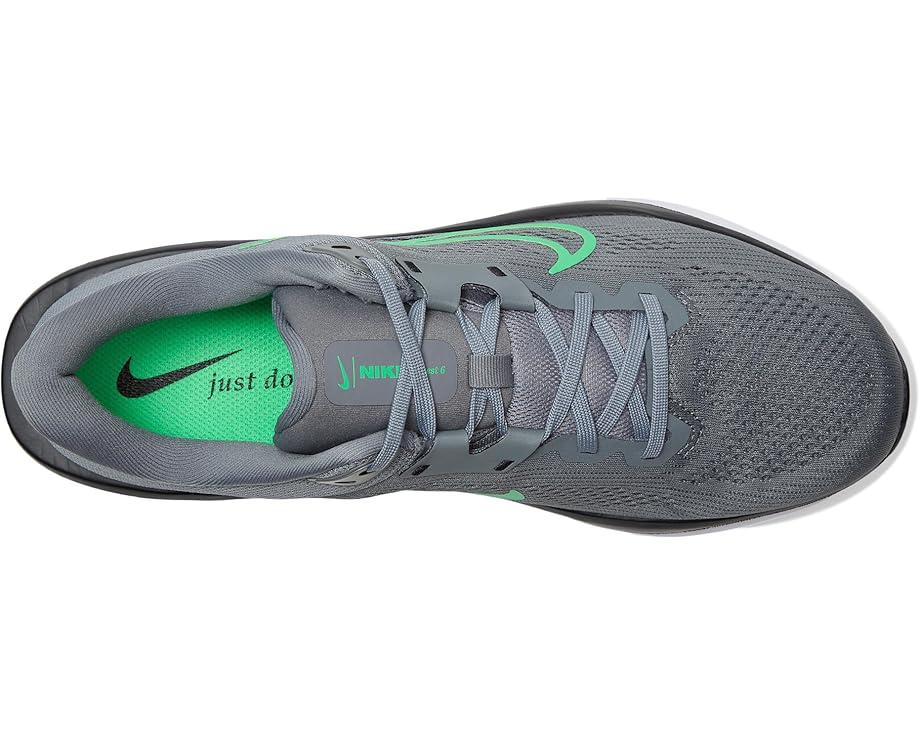Кроссовки Nike Quest 6, цвет Smoke Grey/Green Shock/Black/White — фото 2