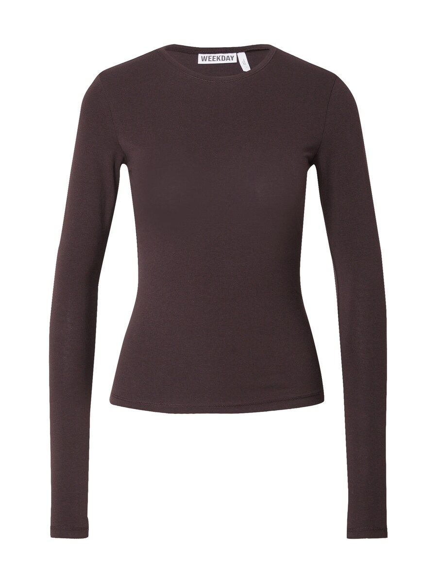 

Лонгслив WEEKDAY, Dark brown