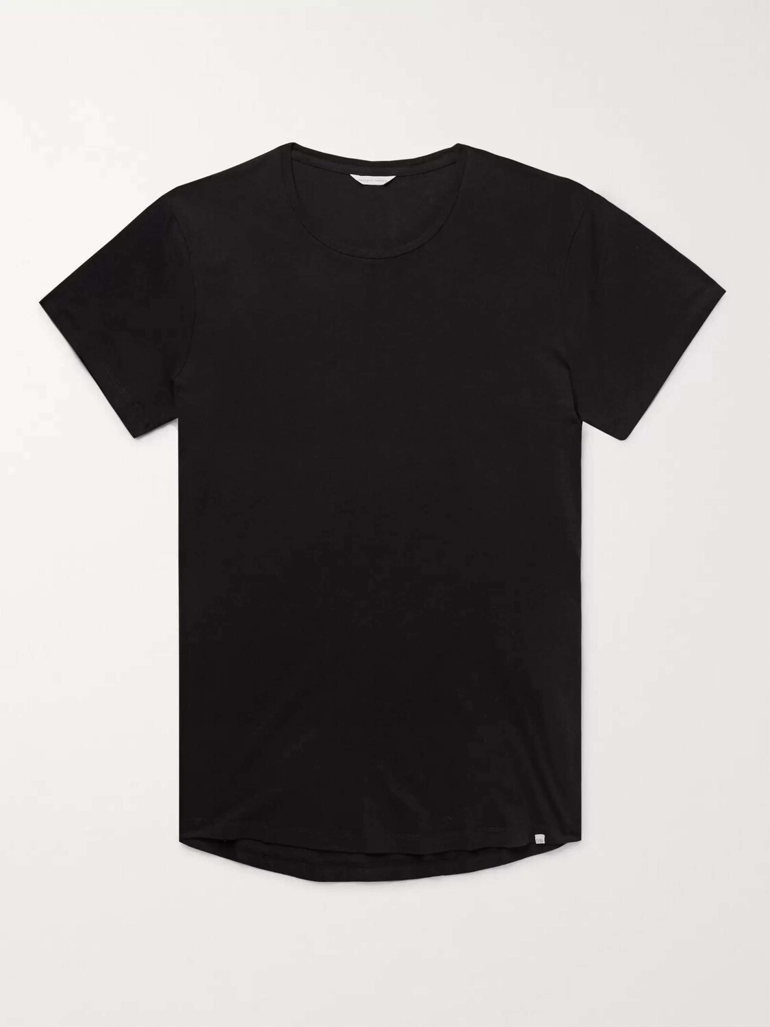 

Футболка OB-T Slim Fit из хлопкового джерси ORLEBAR BROWN, черный