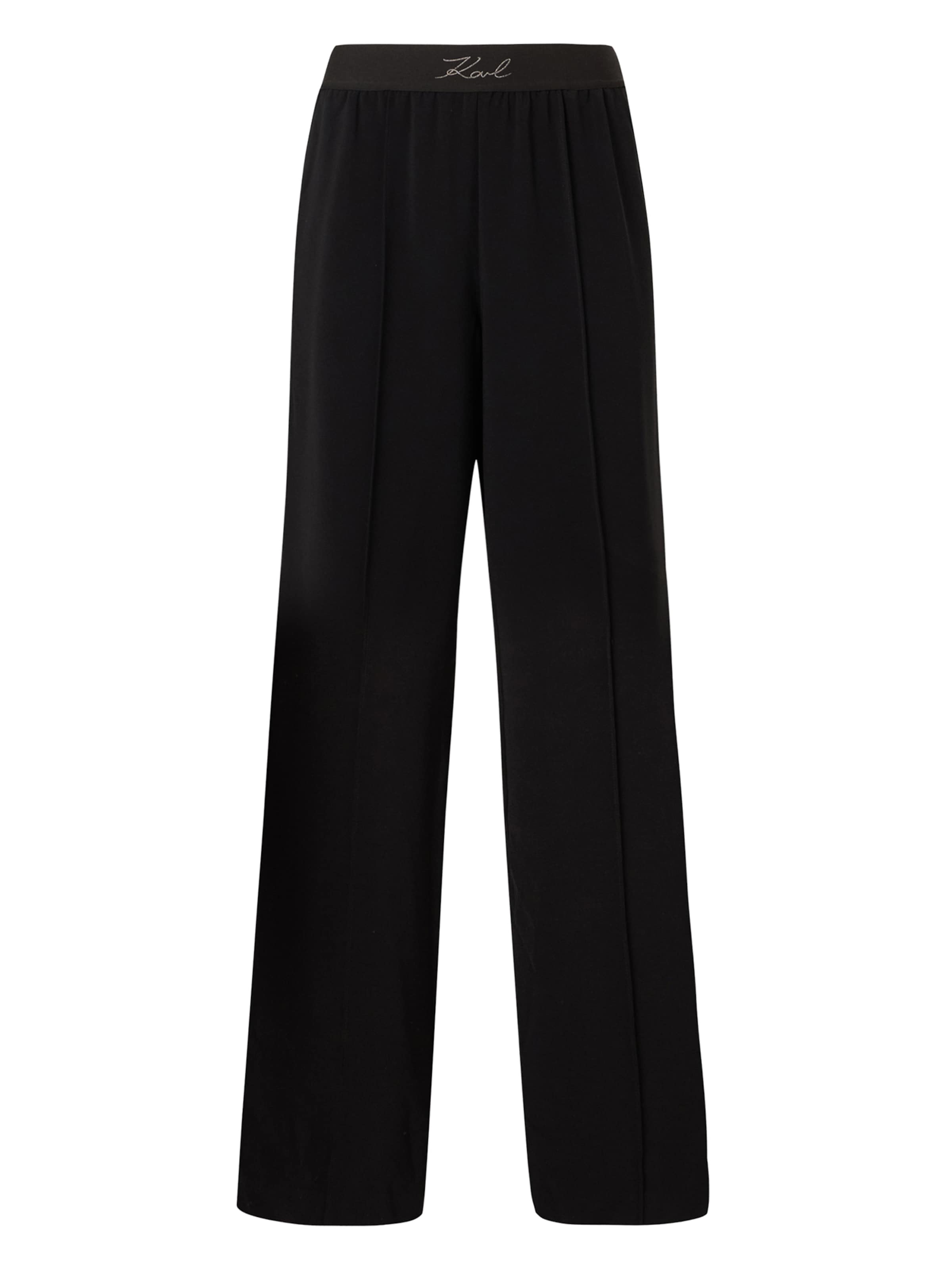 

Karl Lagerfeld Широкие брюки в черном цвете