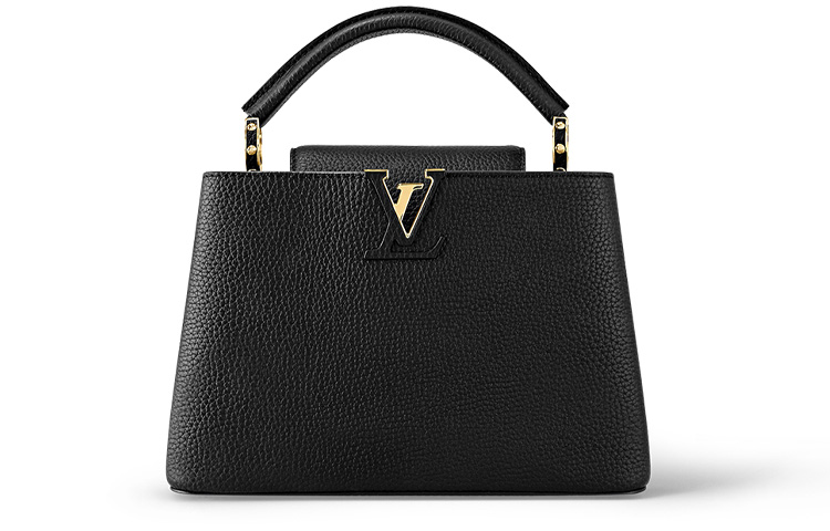 

LOUIS VUITTON Сумка Capucines из коровьей кожи Capson, сумка через плечо, женская, черная