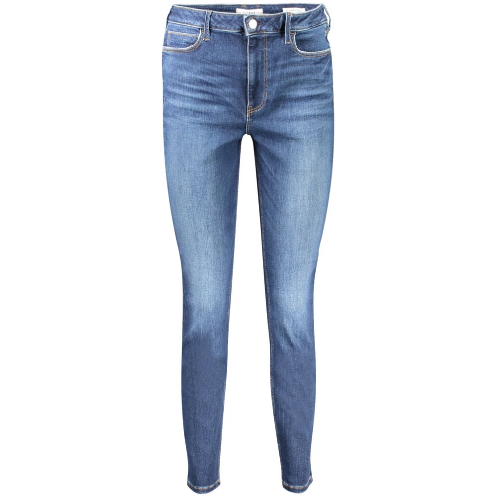 

Синие хлопковые джинсы Guess Shoes, синий
