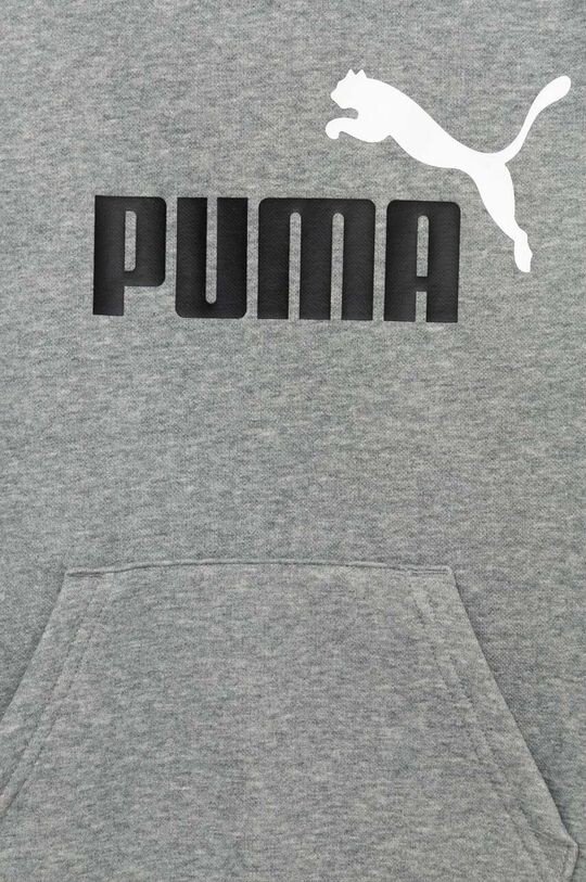 Детская толстовка Puma ESS+ 2 Col Big Logo Hoodie FL B, серый — фото 3